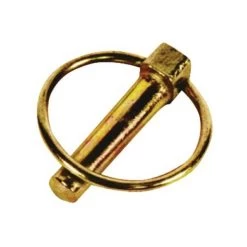 Lynch Pin, 7/16 In Dia Pin, 2 In Oal, Yellow Zinc Dichromate