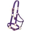 Weaver Leather 35-7033-Pu Adjustable Halter, Yearling, Nylon, Purple