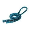 Black & Hurricane Blue Braided Nylon Barrel Rein, Conway Buckle -Farm And Ranch Store 102134178