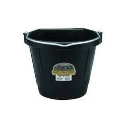 20-Quart Black Rubber Bucket 3 20-Quart Black Rubber Bucket