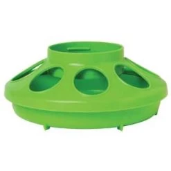 Green 1-Quart Screw-On Poultry Feeder Base