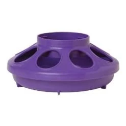 Purple 1-Quart Screw-On Poultry Feeder Base