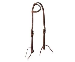 Turquoise Cross Floral Carved 5/8-Inch Sliding Ear Headstall