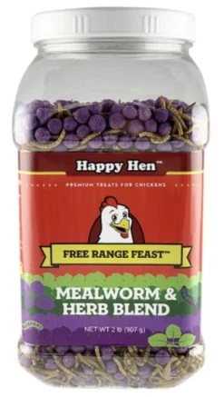 2-Pound Happy Hen Mealworm/Herb Free Range Feast