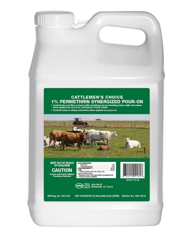 2-1/2-Gallon Cattlemen's Choice 1% Permethrin Synergized Pour-On 3 2-1/2-Gallon Cattlemen's Choice 1% Permethrin Synergized Pour-On