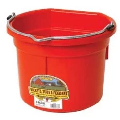 Flat Back Bucket Red 8-Qt