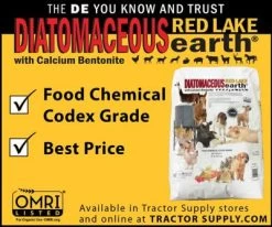 40-Pound Food Grade Diatomaceous Earth With Calcium Bentonite, Powder