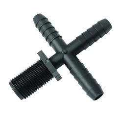 Polypropylene Nozzle For Center Of Boom Sections Hose To Pipe Cross