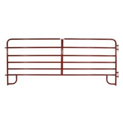 10-Foot 6-Bar Red American Series Corral Panel