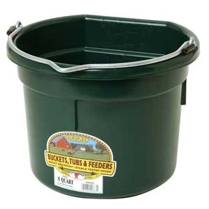 Flat Back Bucket Green 8-Quart 3 Flat Back Bucket Green 8-Quart