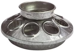 Miller Galvanized Round Chick Feeder