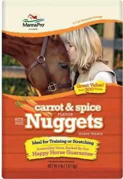 4-Pound Carrot & Spice Bite-Size Nuggets Horse Treat