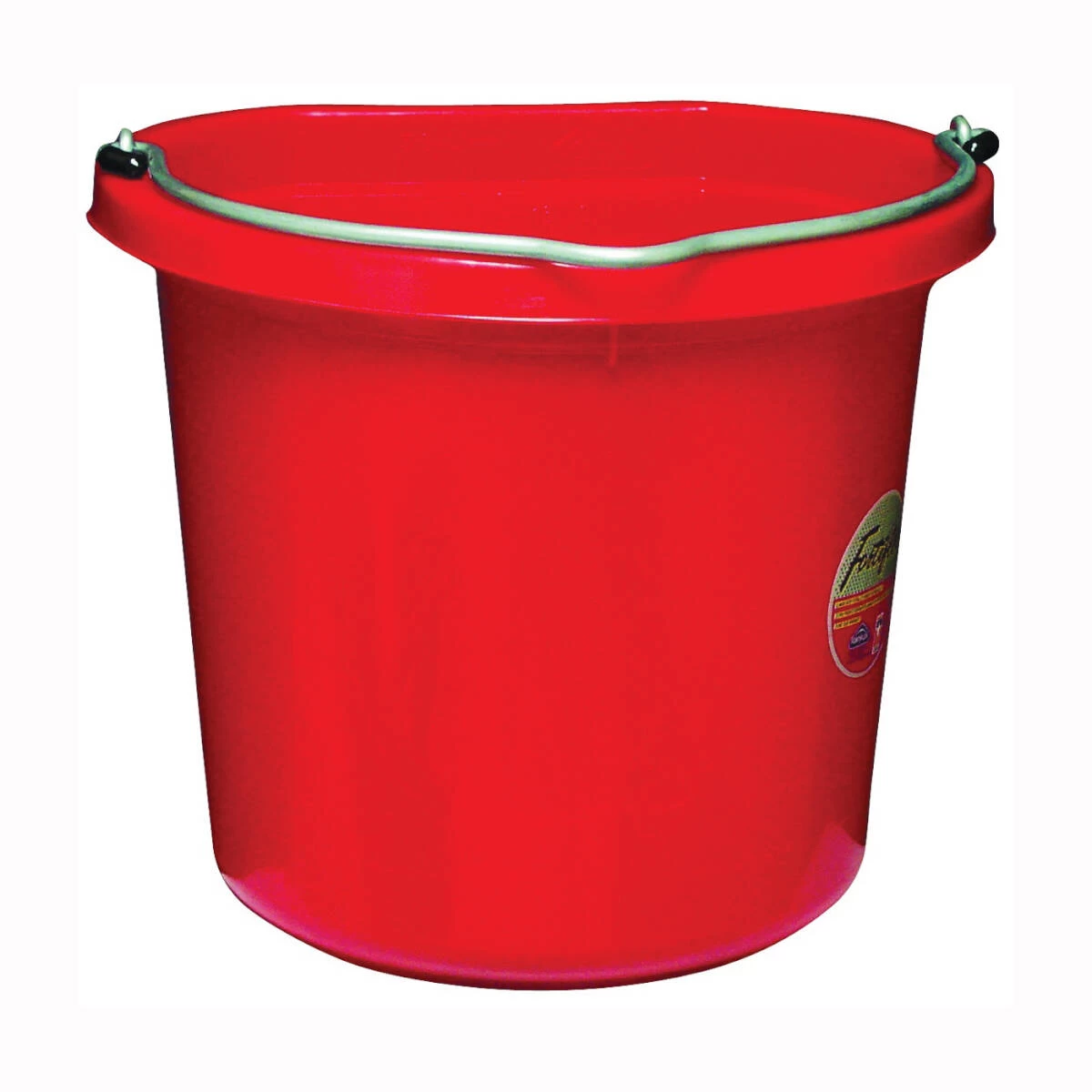 20-Quart Red Flat-Sided Bucket 3 20-Quart Red Flat-Sided Bucket