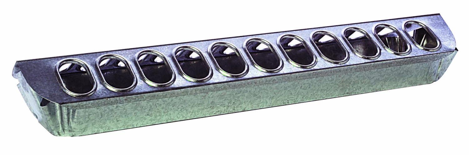 Miller 18-Inch Metal Slide-Top Poultry Ground Feeder 3 Miller 18-Inch Metal Slide-Top Poultry Ground Feeder