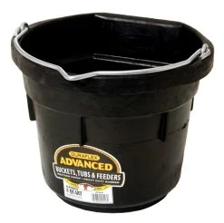 Miller 8-Quart Flat Back Rubber Bucket
