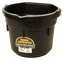 Miller 12-Quart Rubber Flat Back Bucket