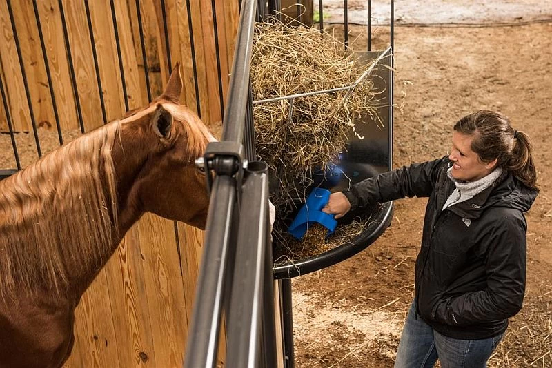 Poly Corner Mount Hay/Grain Feeder 3 Poly Corner Mount Hay/Grain Feeder