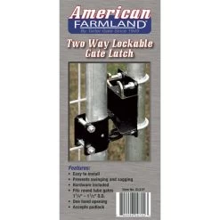 Two-Way Lockable Gate Latch