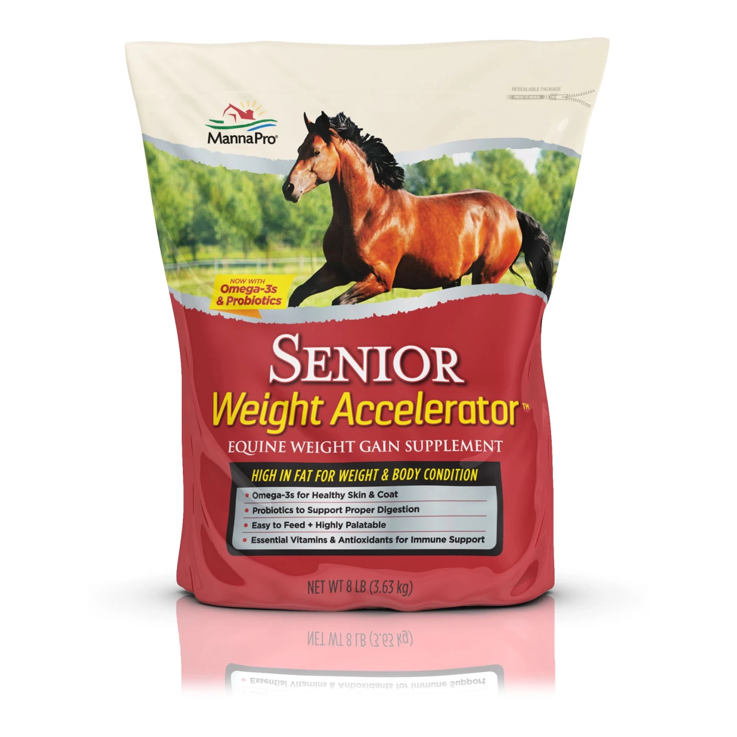 8-Pound Senior Weight Accelerator Equine Weight Gain Supplement 3 8-Pound Senior Weight Accelerator Equine Weight Gain Supplement