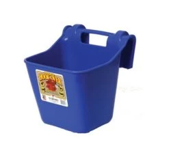 12-Quart Blue Plastic Hook Over Feeder