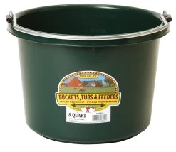 Miller 8-Quart Green Plastic Bucket