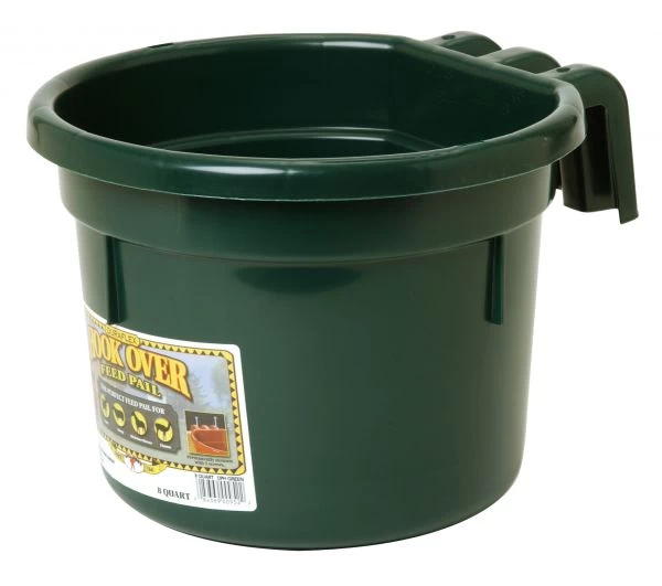 Miller 8-Quart Green Hook Over Feed Pail 3 Miller 8-Quart Green Hook Over Feed Pail