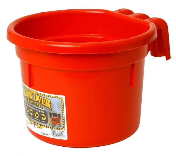 Miller 8-Quart Red Hook Over Feed Pail 3 Miller 8-Quart Red Hook Over Feed Pail