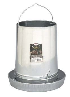 Miller 30-Pound Hanging Metal Poultry Feeder