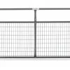 12-Foot Gray Watchman Series Wire Mesh Gate