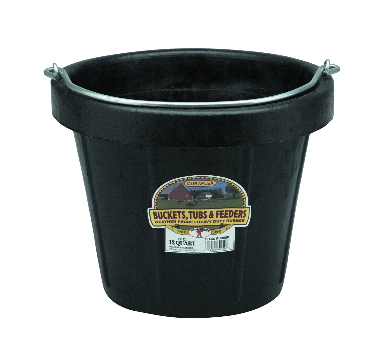 Miller 12-Quart Heavyweight Rubber Pail 3 Miller 12-Quart Heavyweight Rubber Pail