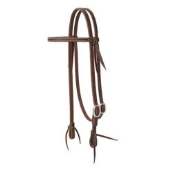 Working Tack Straight Browband Stainless Steel Single Buckle Headstall