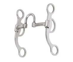 Professional Argentine Bit, 5-Inch Sweet Iron Correction Mouth With Copper Inlay