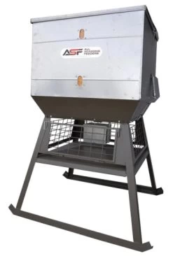 1000-Pound Broadcast Stand And Fill Feeder With Cage