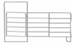 10-Foot 1-3/4-Inch 6-Bar Portable Panel With A 4-Foot Gate