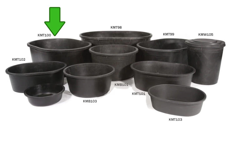 110-Gallon Oval Black Tuff Tank