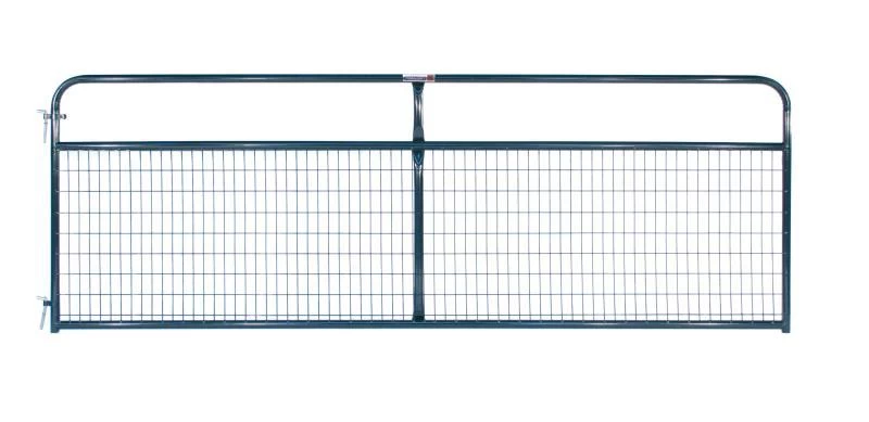 16-Foot Green Watchman Series Wire-Filled Farm Gate 3 16-Foot Green Watchman Series Wire-Filled Farm Gate