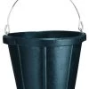 10-Quart Black Rubber Pail